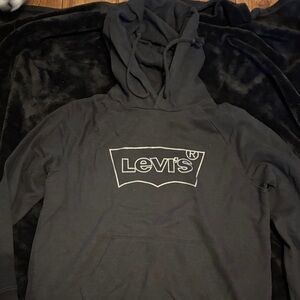 Levi's Charcoal Hoodie with Logo size small